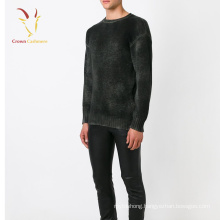 Wholesale Men Cashmere Knitted pullover Winter Sweater Black